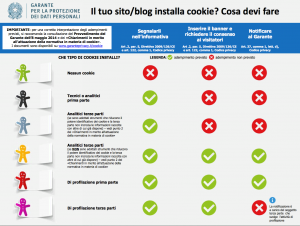 Infografica cookie e privacy