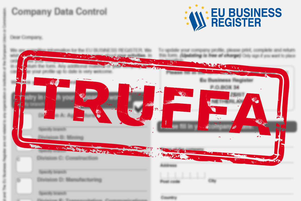 EU Business Register truffa