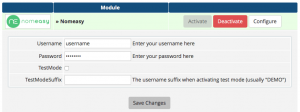 WHMCS Nomeasy config