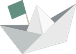 ASweSend logo paper boat