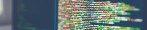 code on screen